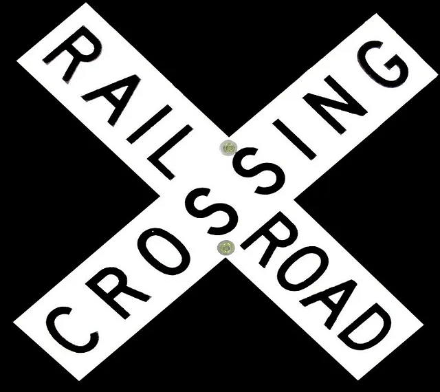 TWO-SIDED DOGBONE CROSSING SIGNS ONLY