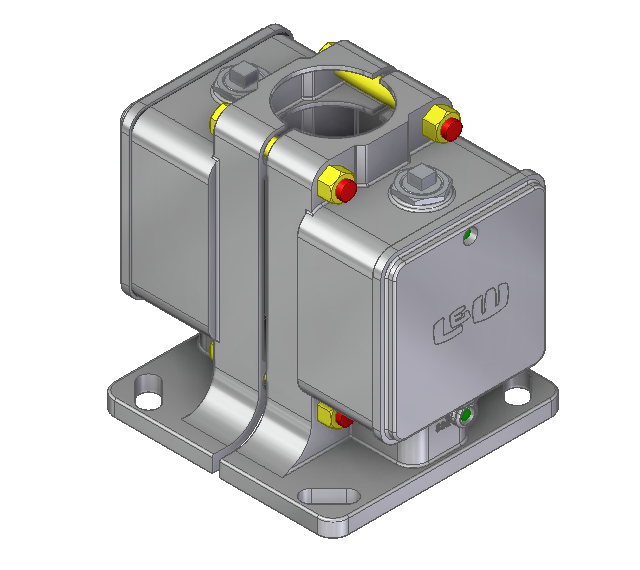 5" SIGNAL DOUBLE JUNCTION BOX BASE 11 11/16" BOLT SPACING L&W