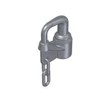 Load image into Gallery viewer, ZAMAK TERMINAL WRENCH STYLE PADLOCK (WITH OR W/OUT CHAIN)
