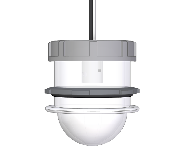 INCANDESCENT POWER OFF LIGHT (NO BULB)
