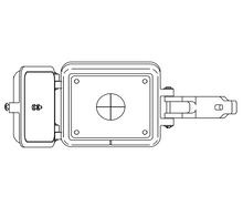 Load image into Gallery viewer, PUSH BUTTON CONTROL BOX WITHOUT PUSH BUTTONS, TERMINALS OR HARDWARE

