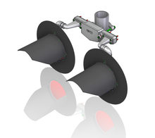 Load image into Gallery viewer, 1-WAY JUNCTION BOX CROSSING-ARM ASSEMBLY WITH FLASHERS (STYLE 6A6210)
