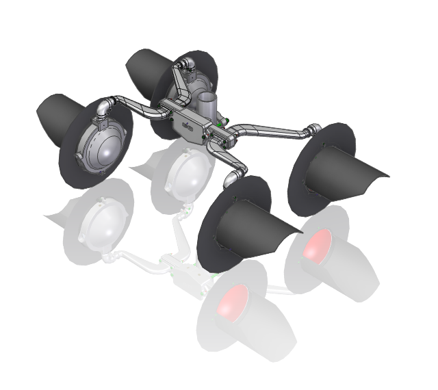 2-WAY JUNCTION BOX CROSS-ARM ASSEMBLY WITH FLASHERS (STYLE 6A6232)