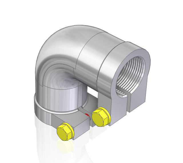WCH STYLE THREADED SUPPORT BRACKET/ELBOW