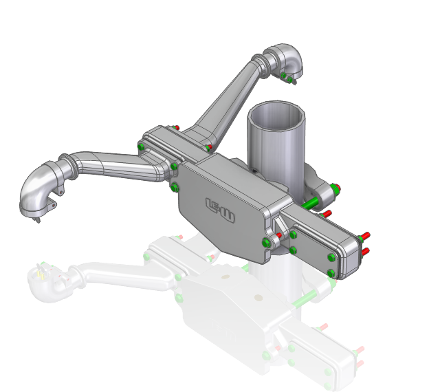 1-WAY JUNCTION BOX CROSSING-ARM ASSEMBLY - NO FLASHERS (STYLE 6D6060)