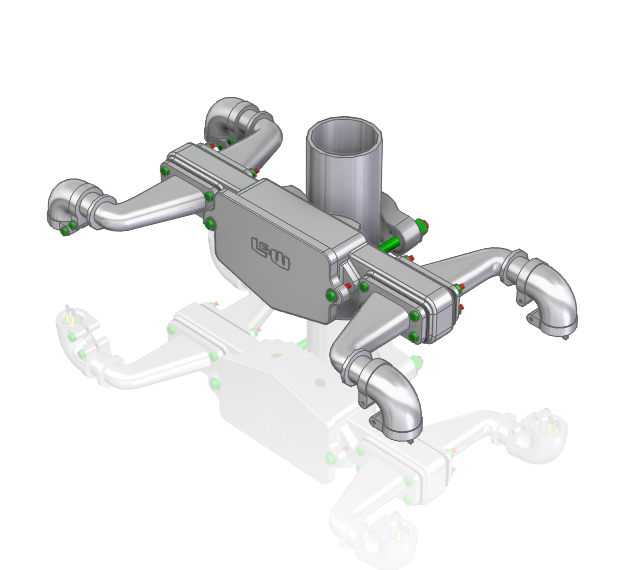 2-WAY JUNCTION BOX CROSSING-ARM ASSEMBLY - NO FLASHERS (STYLE 6D6100)
