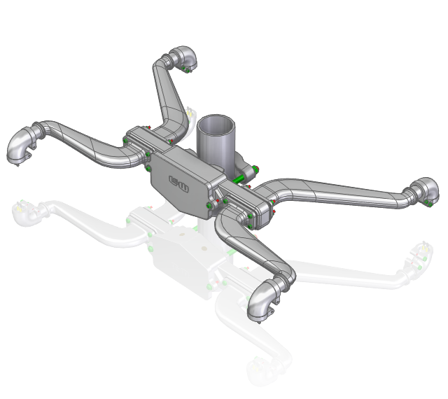 2-WAY JUNCTION BOX CROSSING-ARM ASSEMBLY - NO FLASHERS (STYLE 6D6151)