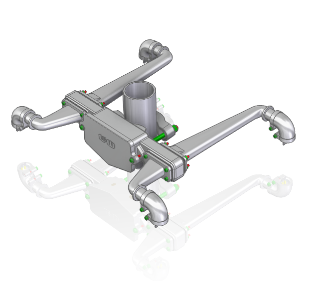 2-WAY JUNCTION BOX CROSSING-ARM ASSEMBLY - NO FLASHERS (STYLE 6D6170)