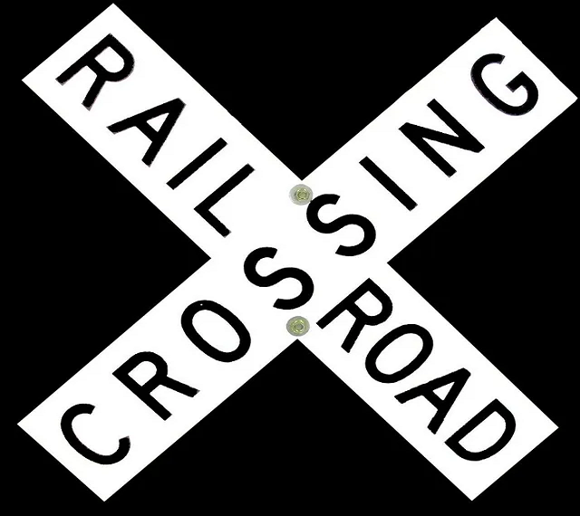 TWO-SIDED DOGBONE CROSSING SIGNS ONLY - MINI CROSSBUCK (HALF SIZE) – L ...