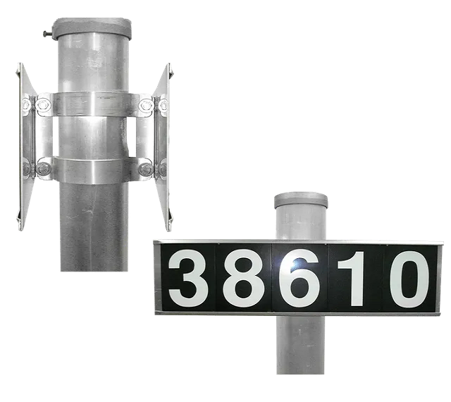 BACK-TO-BACK HORIZONTAL BRACKET FOR 5 DIGIT SIGN
