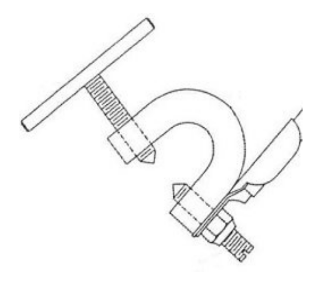 BASE OF RAIL CLAMP ONLY