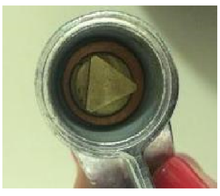 Load image into Gallery viewer, TRIANGULAR STYLE ZAMAK PADLOCK (WITH CHAIN)
