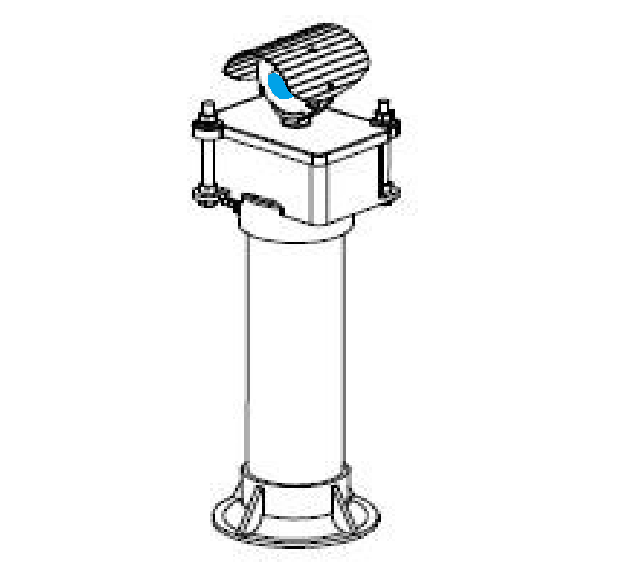 COLORLIGHT BLUE FLAG SWITCH LAMP - SINGLE